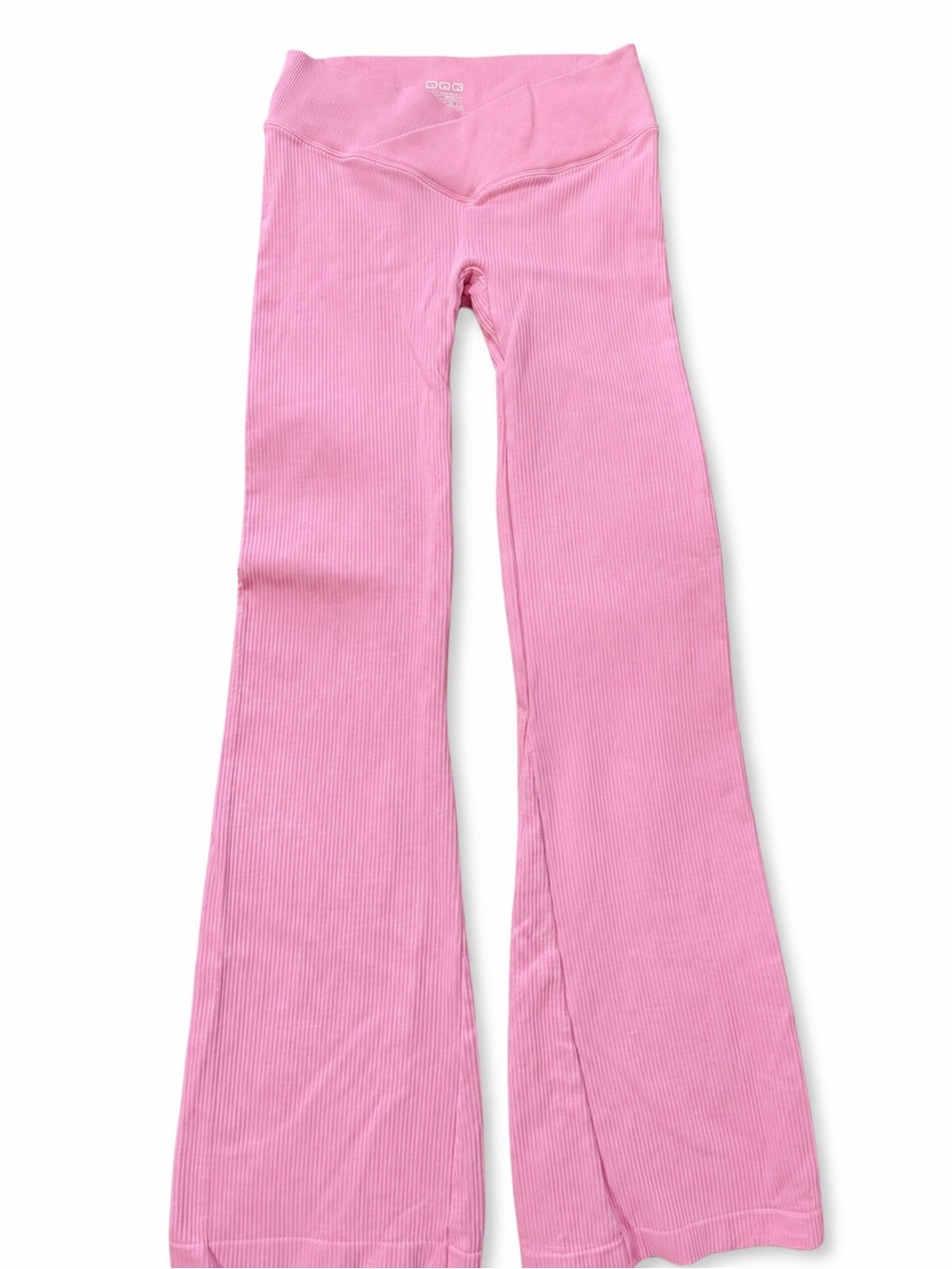 NEW No Tags - OQQ Flare Cross Over Ribbed Leggings - Small